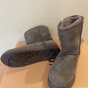 UGG classic short II waterproof boot in Dark Gray